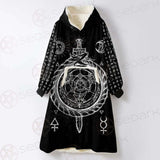 Alchemy Symbols SED-0431 Oversized Sherpa Blanket Hoodie