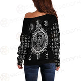 Alchemy Symbols SED-0431 Off Shoulder Sweaters