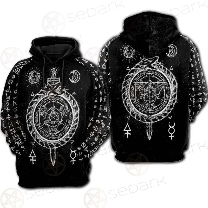 Alchemy Symbols SED-0431 Hoodie & Zip Hoodie Raglan