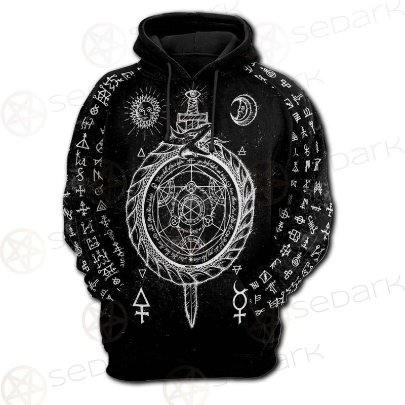 Alchemy Symbols SED-0431 Hoodie & Zip Hoodie Raglan