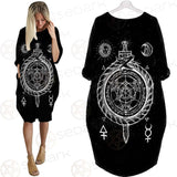 Alchemy Symbols SED-0431 Batwing Pocket Dress
