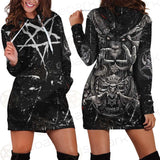 Satanic 666 SED-0432 Hoodie Dress