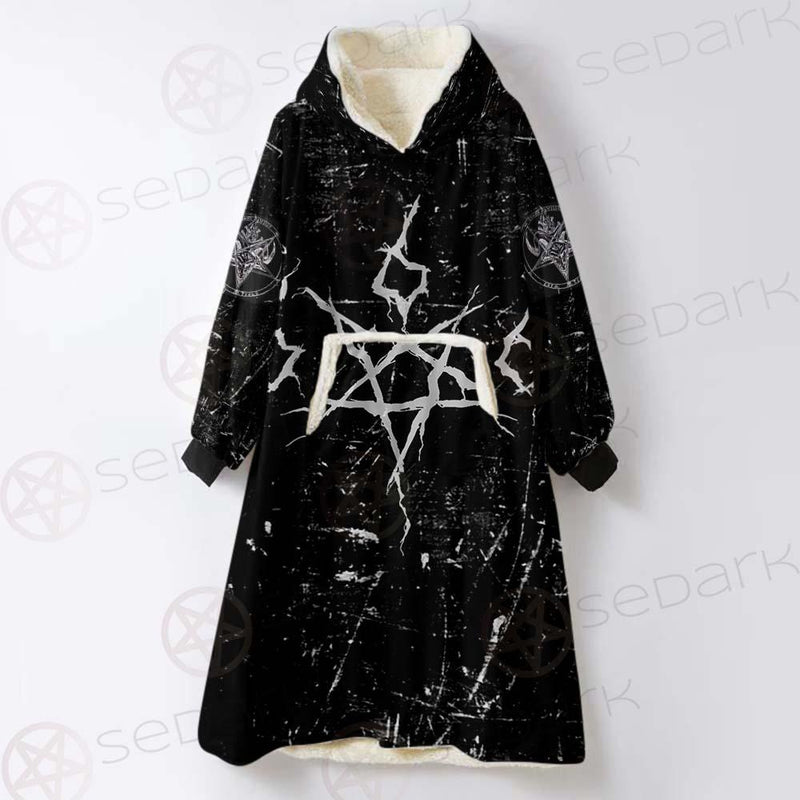 Satanic 666 SED-0432 Oversized Sherpa Blanket Hoodie