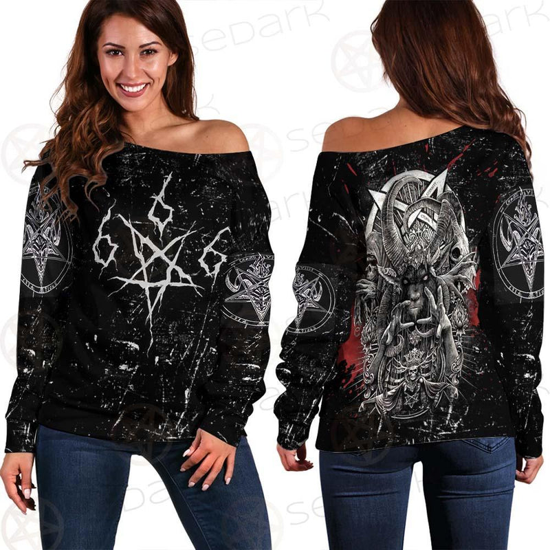Satanic 666 SED-0432 Off Shoulder Sweaters
