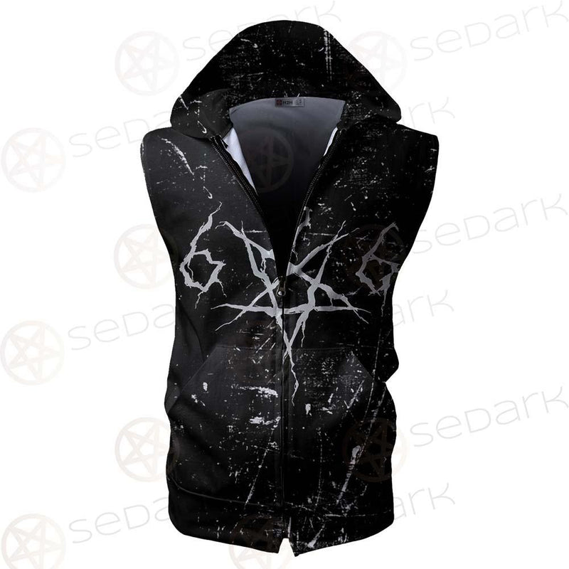 Satanic 666 SED-0432 Zip Sleeveless Hoodie