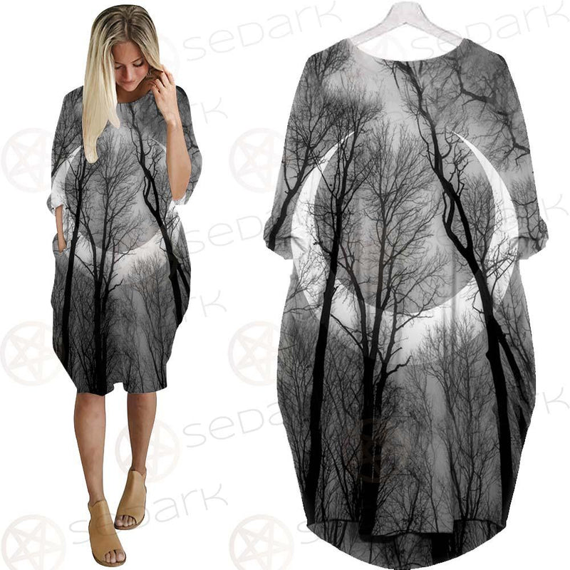 Satan Forest Moon SED-0433 Batwing Pocket Dress