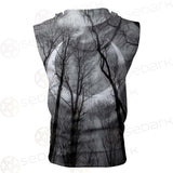 Satan Forest Moon SED-0433 Zip Sleeveless Hoodie
