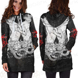 Satanic Inverted Cross 666 SED-0434 Hoodie Dress