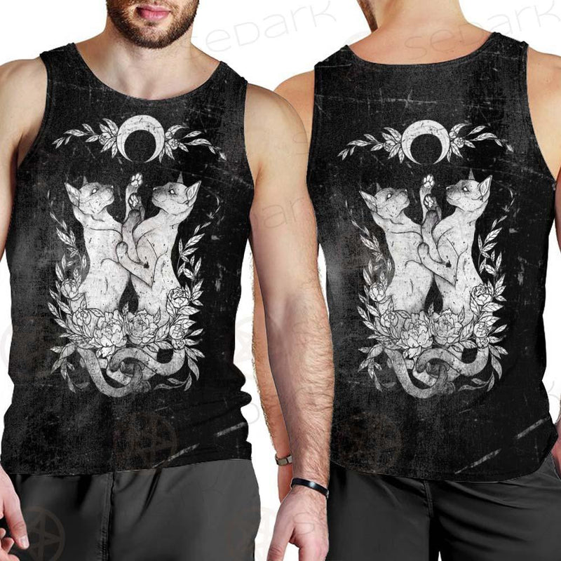 Satanic Inverted Cross 666 SED-0434 Men Tank-tops
