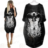 Satanic Inverted Cross 666 SED-0434 Batwing Pocket Dress