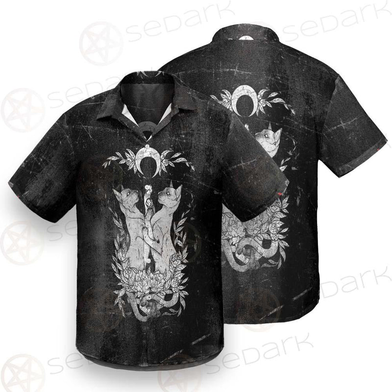 Satanic Inverted Cross 666 SED-0434 Shirt Allover