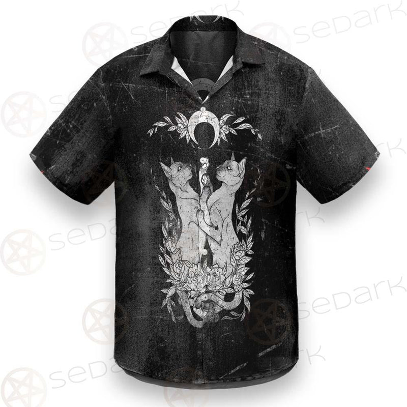Satanic Inverted Cross 666 SED-0434 Shirt Allover