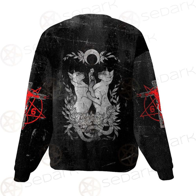 Satanic Inverted Cross 666 SED-0434 Unisex Sweatshirt