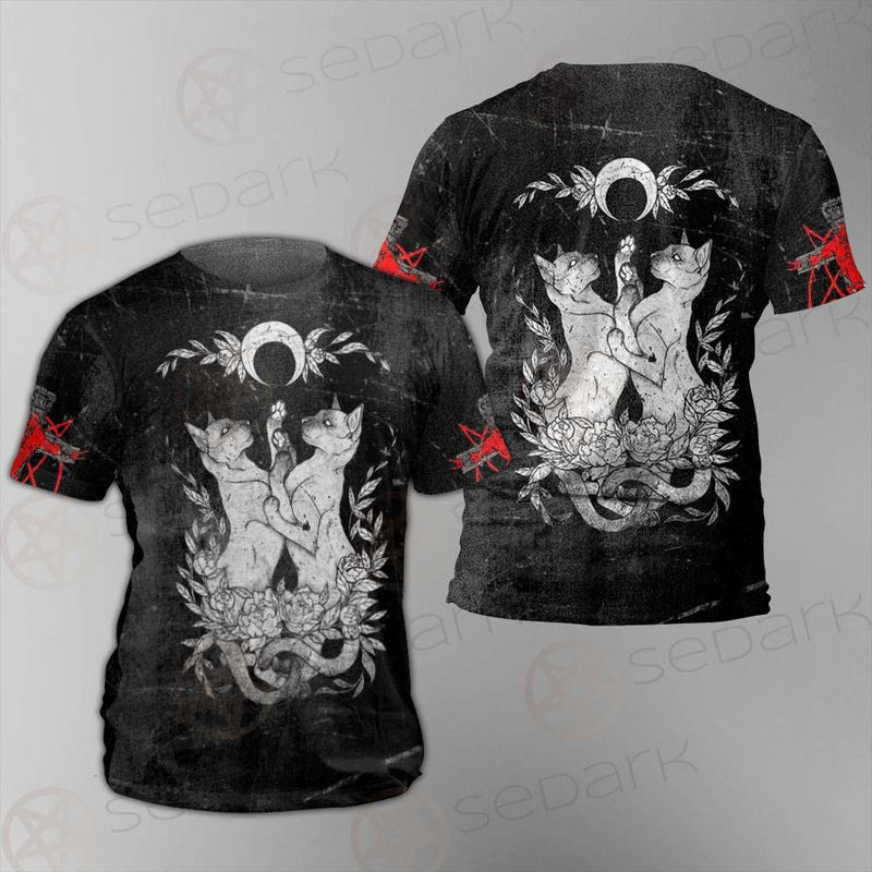 Satanic Inverted Cross 666 SED-0434 Unisex T-shirt