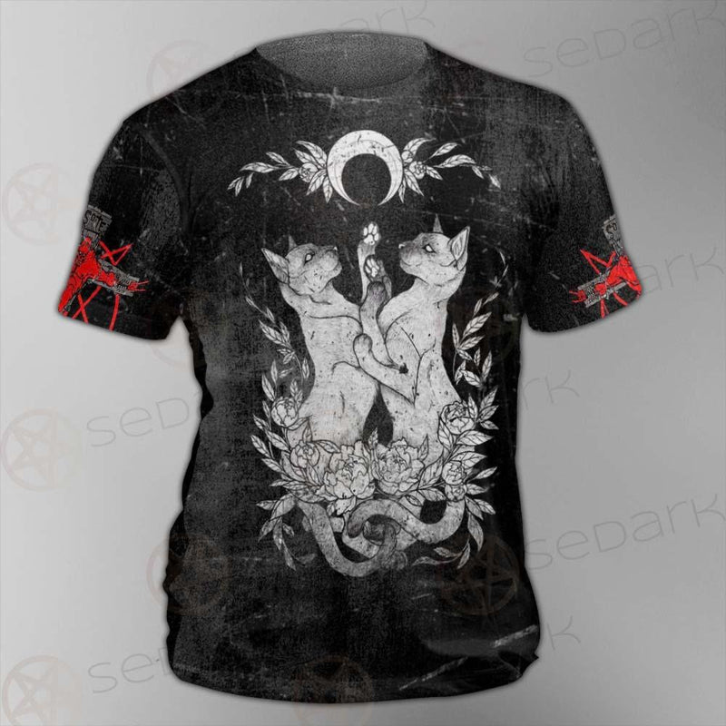 Satanic Inverted Cross 666 SED-0434 Unisex T-shirt