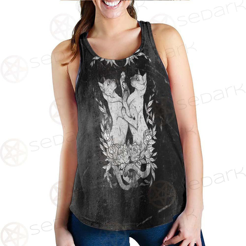 Satanic Inverted Cross 666 SED-0434 Women Tank Top