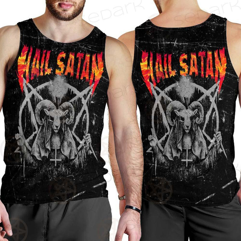 Hail Satan SED-0437 Men Tank-tops