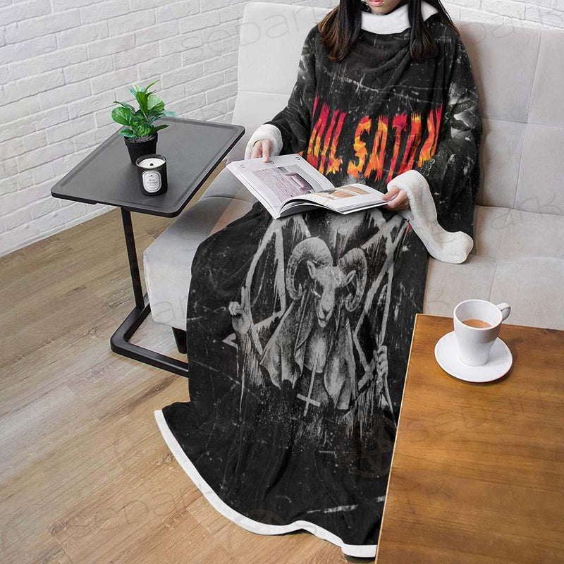 Hail Satan SED-0437 Sleeved Blanket