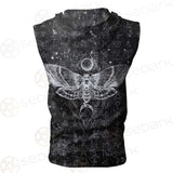 Death Moth Butterfly SED-0438 Zip Sleeveless Hoodie