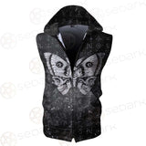 Death Moth Butterfly SED-0438 Zip Sleeveless Hoodie