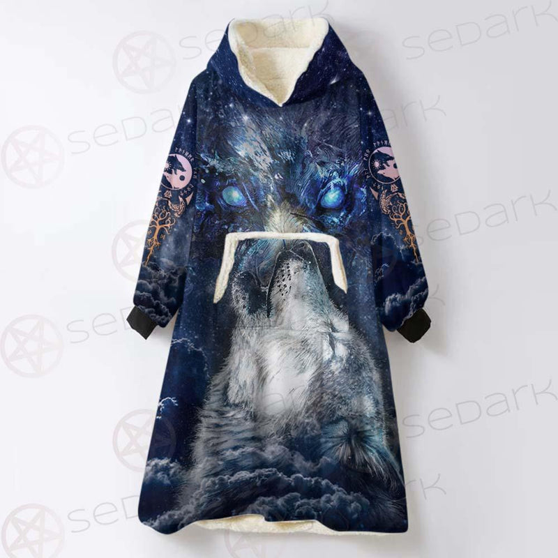 Viking Lion SED-0439 Oversized Sherpa Blanket Hoodie