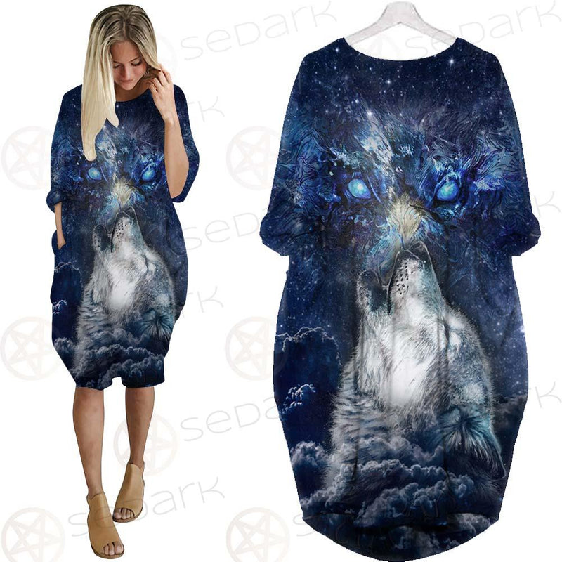 Viking Lion SED-0439 Batwing Pocket Dress