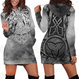 Viking And Norse Symbols SED-0441 Hoodie Dress