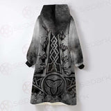 Viking And Norse Symbols SED-0441 Oversized Sherpa Blanket Hoodie