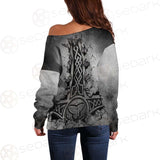 Viking And Norse Symbols SED-0441 Off Shoulder Sweaters