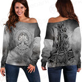 Viking And Norse Symbols SED-0441 Off Shoulder Sweaters