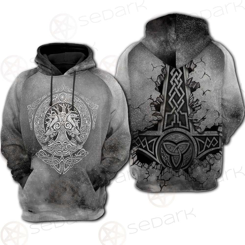 Viking And Norse Symbols SED-0441 Hoodie & Zip Hoodie Raglan