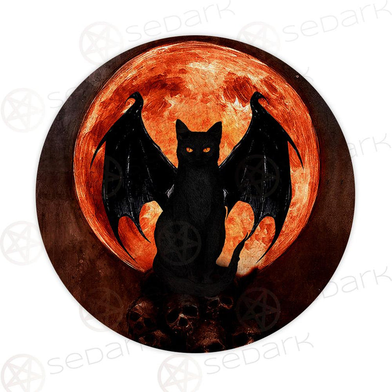 Satanic Moon Cat SED-0442 Round Carpet