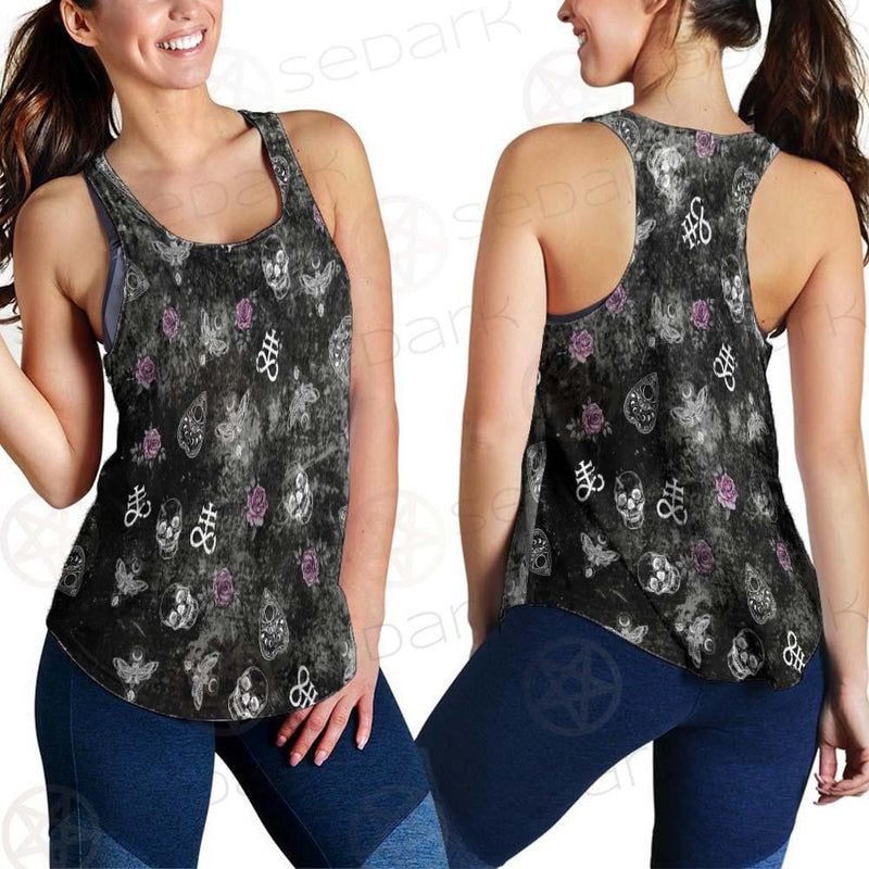 Ouija Death Moth Butterfly SED-0443 Women Tank Top