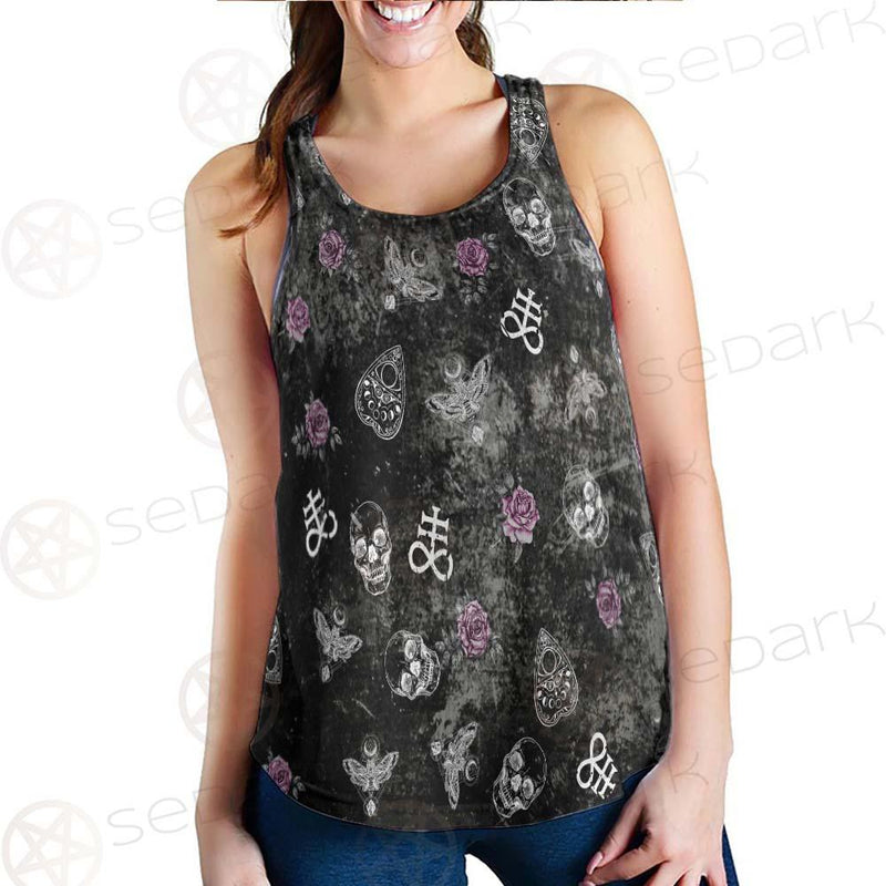 Ouija Death Moth Butterfly SED-0443 Women Tank Top