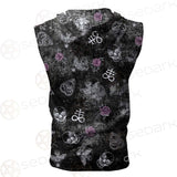 Ouija Death Moth Butterfly SED-0443 Zip Sleeveless Hoodie