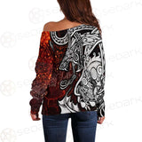 Viking Dragon SED-0444 Off Shoulder Sweaters