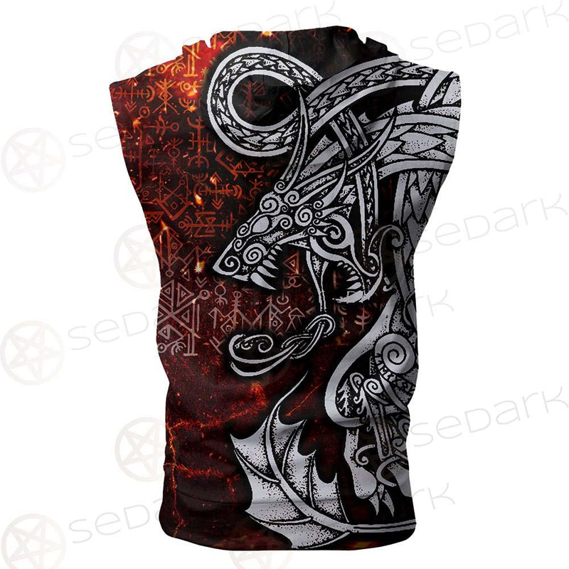 Viking Dragon SED-0444 Zip Sleeveless Hoodie