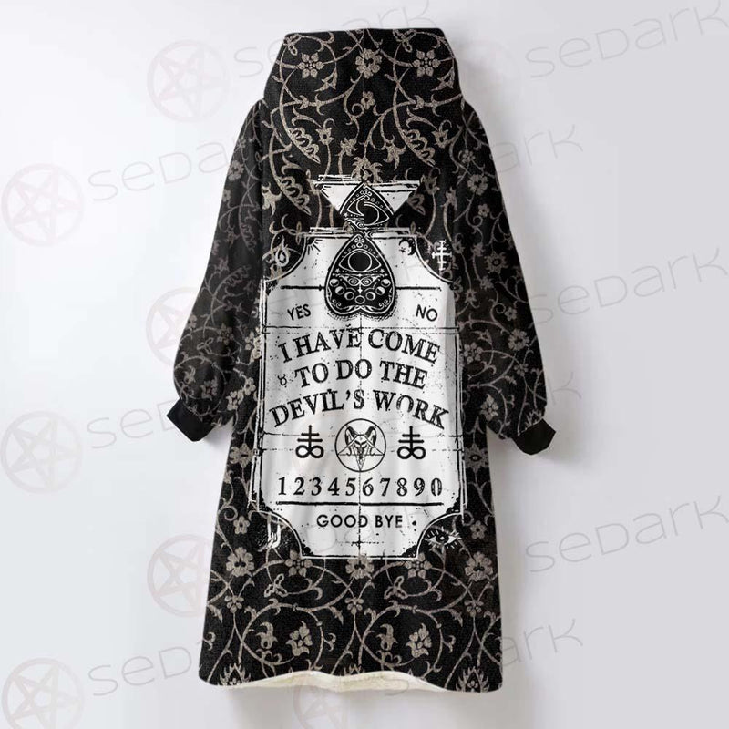 Devil'S Work SED-0448 Oversized Sherpa Blanket Hoodie