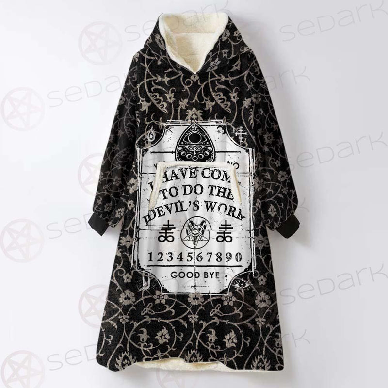 Devil'S Work SED-0448 Oversized Sherpa Blanket Hoodie