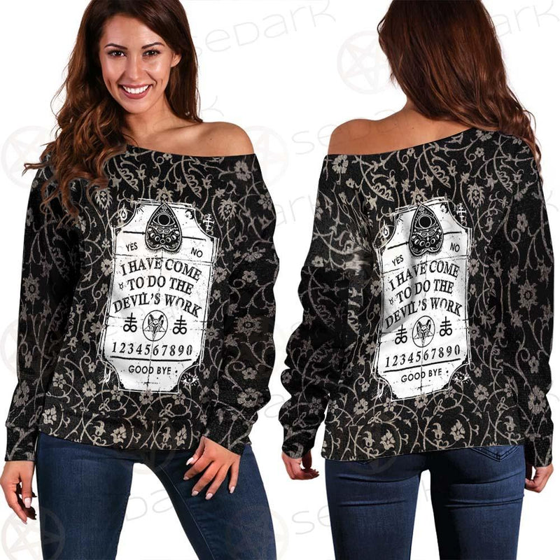 Devil'S Work SED-0448 Off Shoulder Sweaters