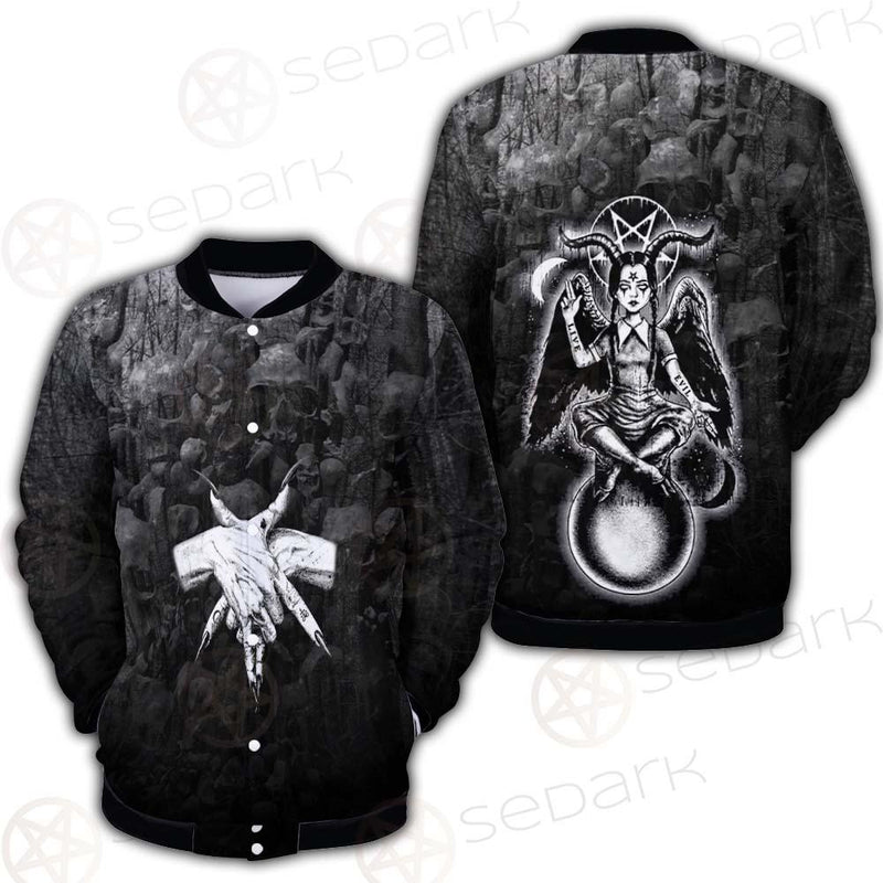 Pentagram Skull Forest SED-0449 Button Jacket