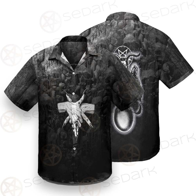Pentagram Skull Forest SED-0449 Shirt Allover