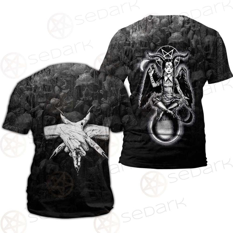 Pentagram Skull Forest SED-0449 Unisex T-shirt