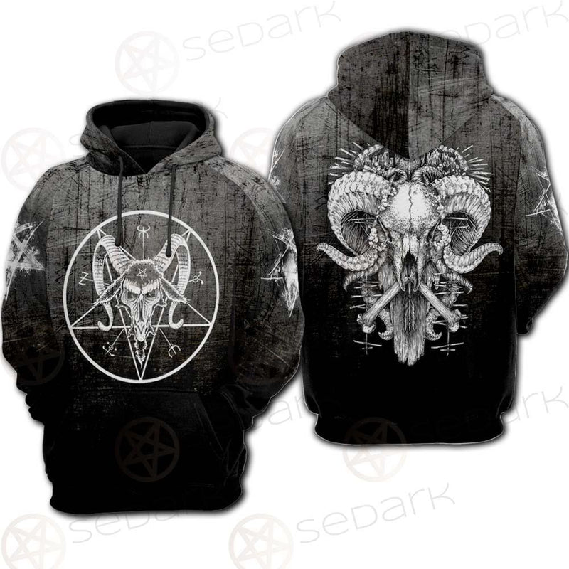 Pentagram Head SED-0450 Hoodie & Zip Hoodie Raglan