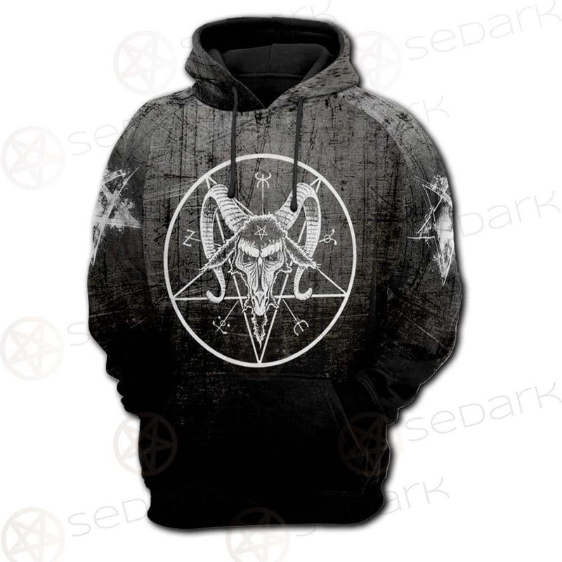 Pentagram Head SED-0450 Hoodie & Zip Hoodie Raglan