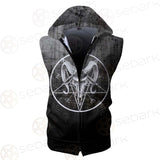 Pentagram Head SED-0450 Zip Sleeveless Hoodie