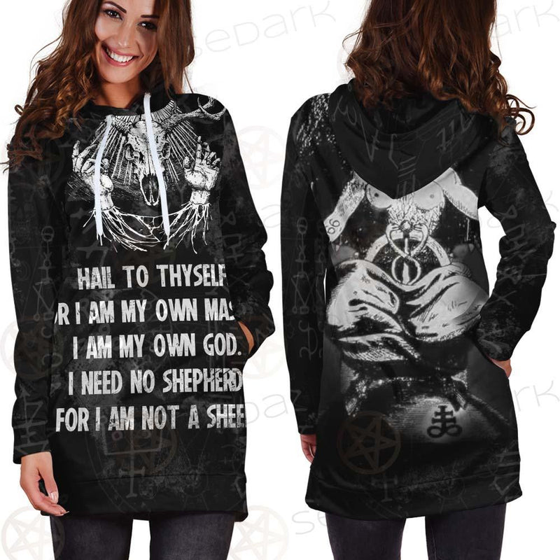 Hail Satan SED-0452 Hoodie Dress