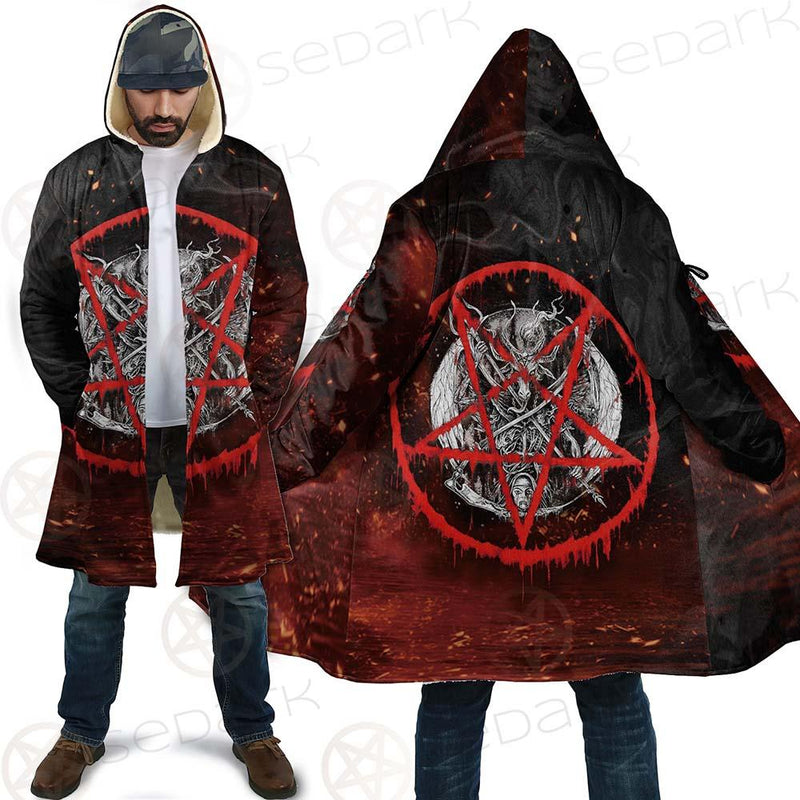 Red Baphomet SED-0453 Cloak