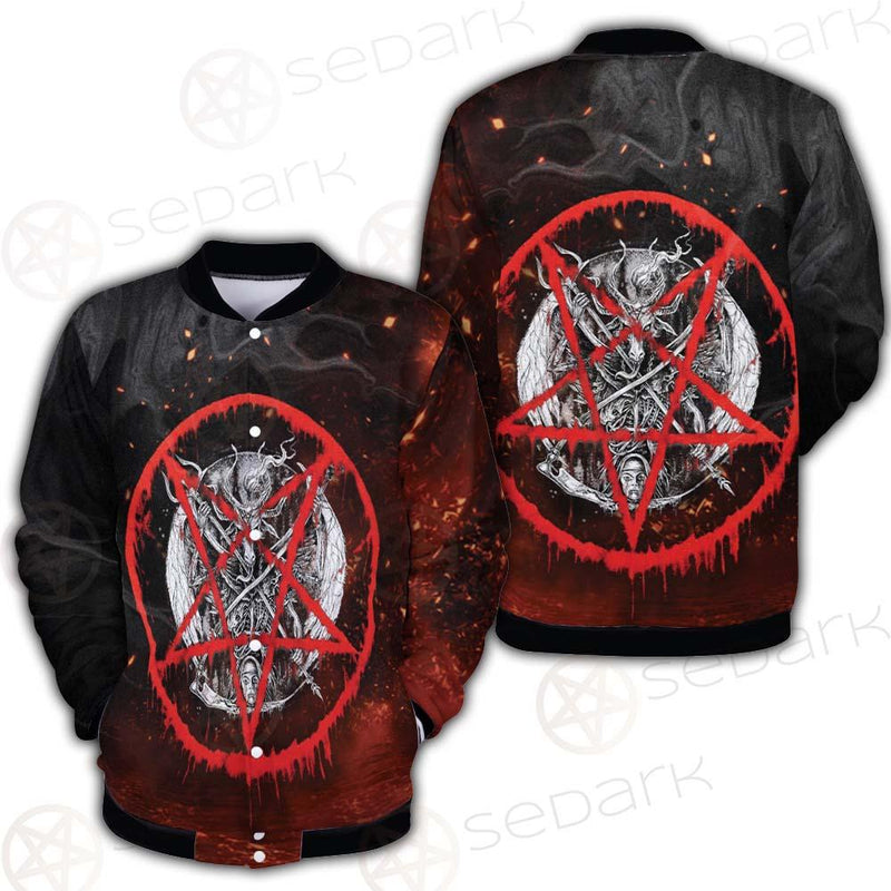 Red Baphomet SED-0453 Button Jacket