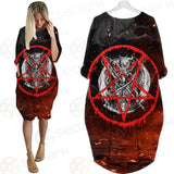 Red Baphomet SED-0453 Batwing Pocket Dress
